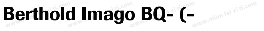 Berthold Imago BQ-中(字体转换